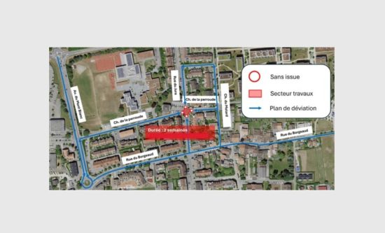 Travaux Vieux-Bourg : fermeture du carrefour Perroude/Jura