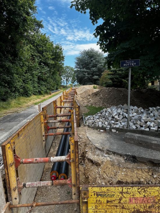 D&eacute;but des travaux du quartier du Ruttet